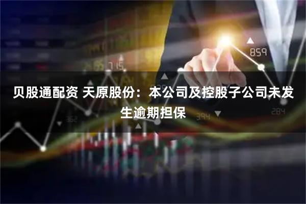 贝股通配资 天原股份：本公司及控股子公司未发生逾期担保